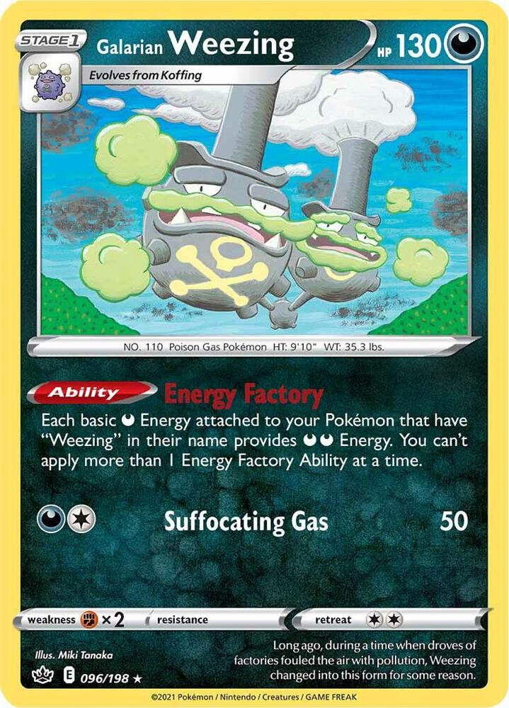 Galarian Weezing 096/198 (SWSH06: Chilling Reign)  | Good Games Adelaide SA