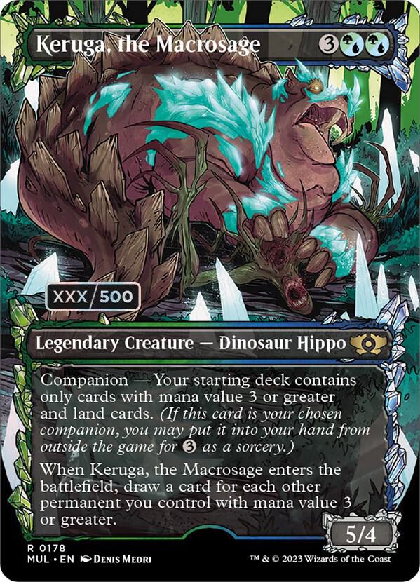Keruga, the Macrosage Serialized 178 (March of the Machine: Multiverse Legends)  - Double Rainbow Foil | Good Games Adelaide SA