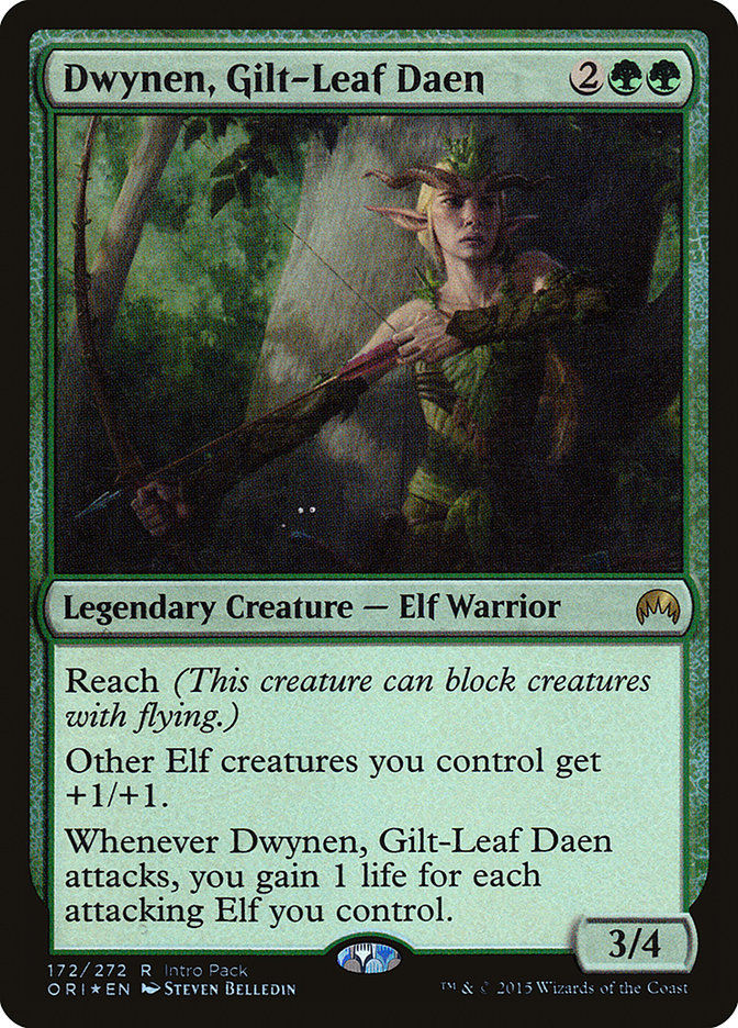Dwynen, Gilt-Leaf Daen [Magic Origins Promos] | Good Games Adelaide SA