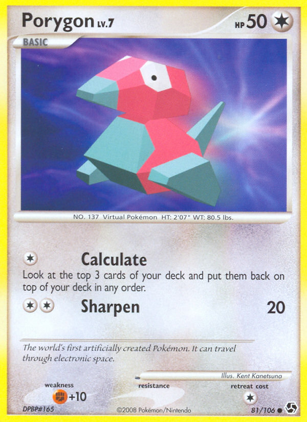Porygon (81/106) [Diamond & Pearl: Great Encounters] | Good Games Adelaide SA