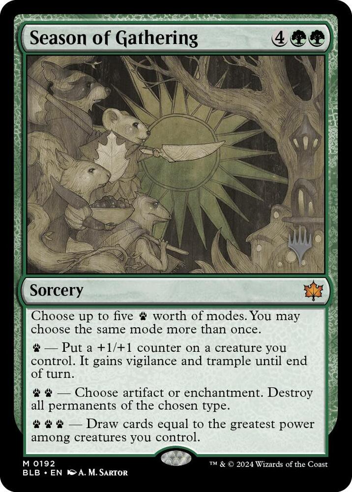 Season of Gathering 192 (Promo Pack: Bloomburrow)  - Foil | Good Games Adelaide SA