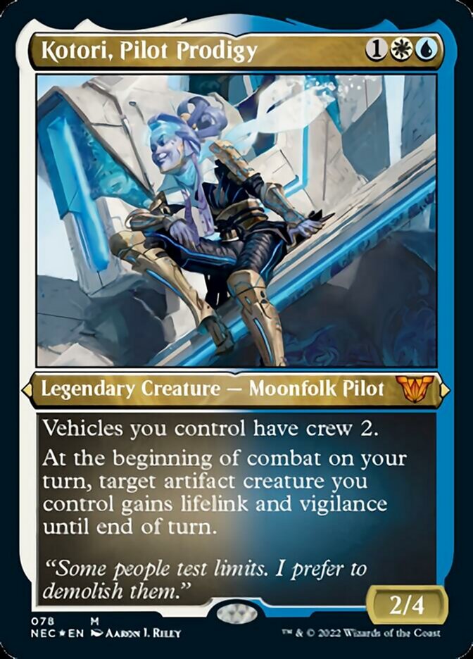 Kotori, Pilot Prodigy (Showcase Display Commander) [Kamigawa: Neon Dynasty Commander] | Good Games Adelaide SA