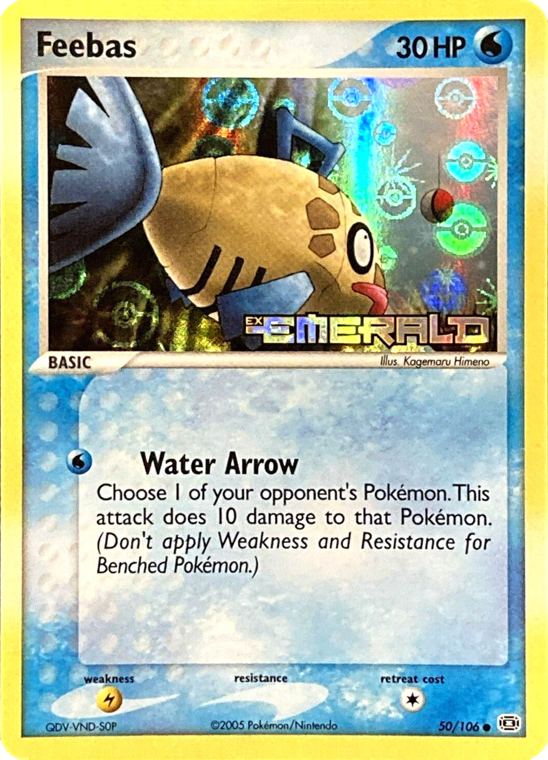 Feebas (50/106) (Stamped) [EX: Emerald] | Good Games Adelaide SA