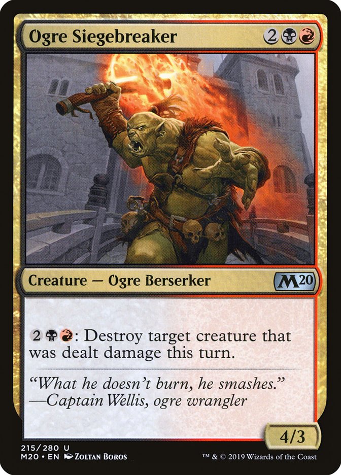 Ogre Siegebreaker [Core Set 2020] | Good Games Adelaide SA