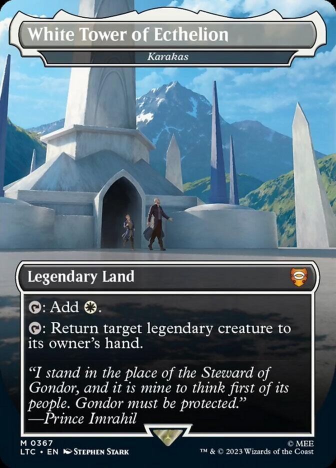 White Tower of Ecthelion - Karakas (Borderless) [The Lord of the Rings: Tales of Middle-Earth Commander] | Good Games Adelaide SA