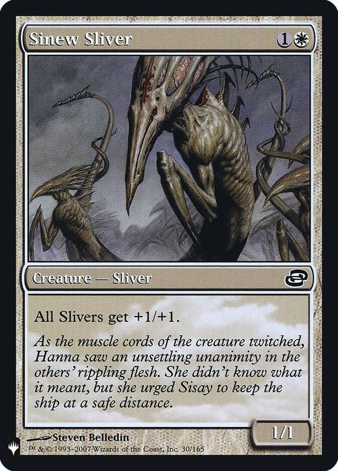 Sinew Sliver 30 (The List Reprints)  - Foil | Good Games Adelaide SA