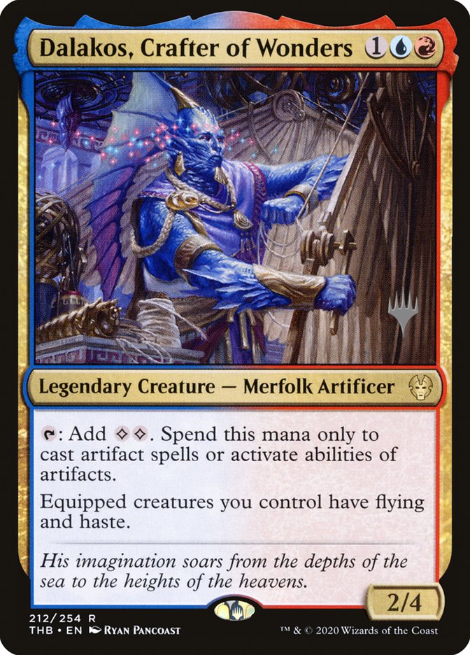 Dalakos, Crafter of Wonders (Promo Pack) [Theros Beyond Death Promos] | Good Games Adelaide SA