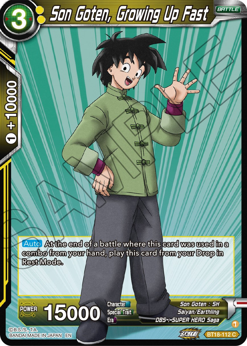 Son Goten, Growing Up Fast (BT18-112) [Dawn of the Z-Legends] | Good Games Adelaide SA