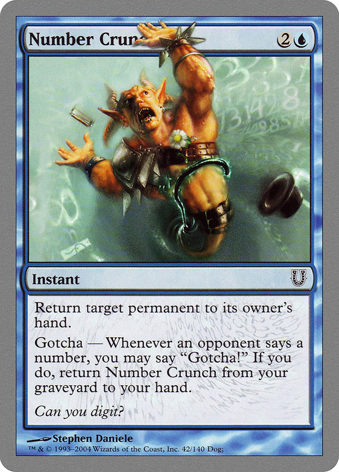 Number Crunch 42 (Unhinged)  - Foil | Good Games Adelaide SA