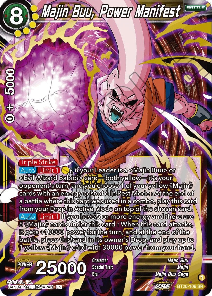 Majin Buu, Power Manifest (BT20-106) [Power Absorbed] | Good Games Adelaide SA