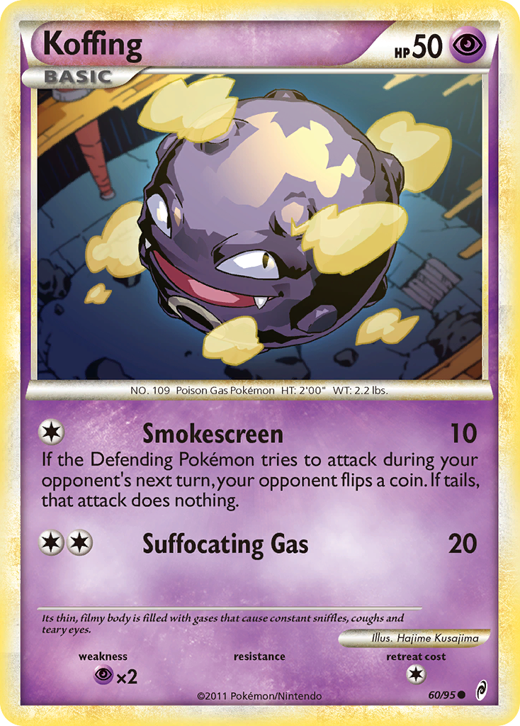Koffing (60/95) [HeartGold & SoulSilver: Call of Legends] | Good Games Adelaide SA