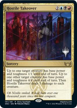 Hostile Takeover 191 (Promo Pack: Streets of New Capenna)  - Foil | Good Games Adelaide SA