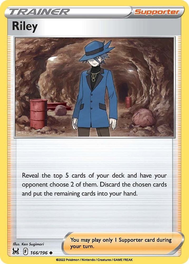 Riley 166/196 (SWSH11: Lost Origin)  | Good Games Adelaide SA