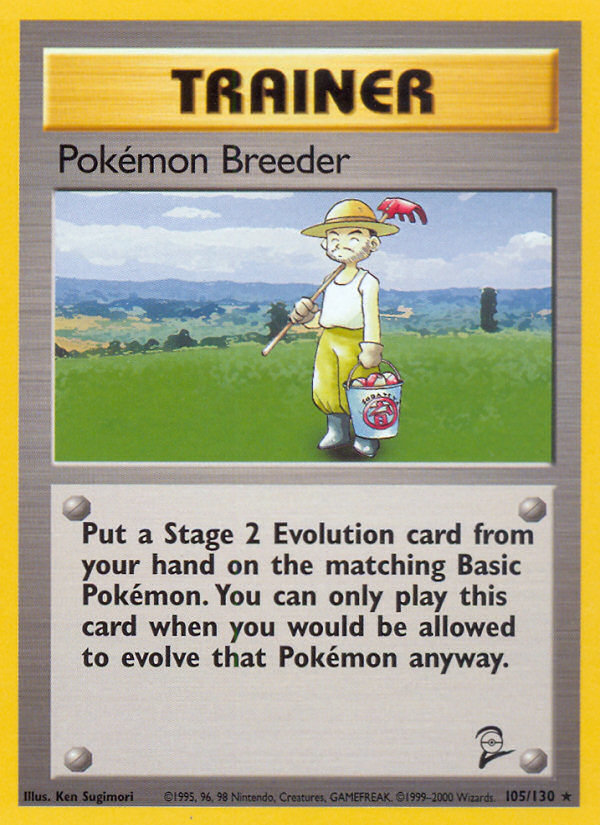 Pokemon Breeder (105/130) [Base Set 2] | Good Games Adelaide SA