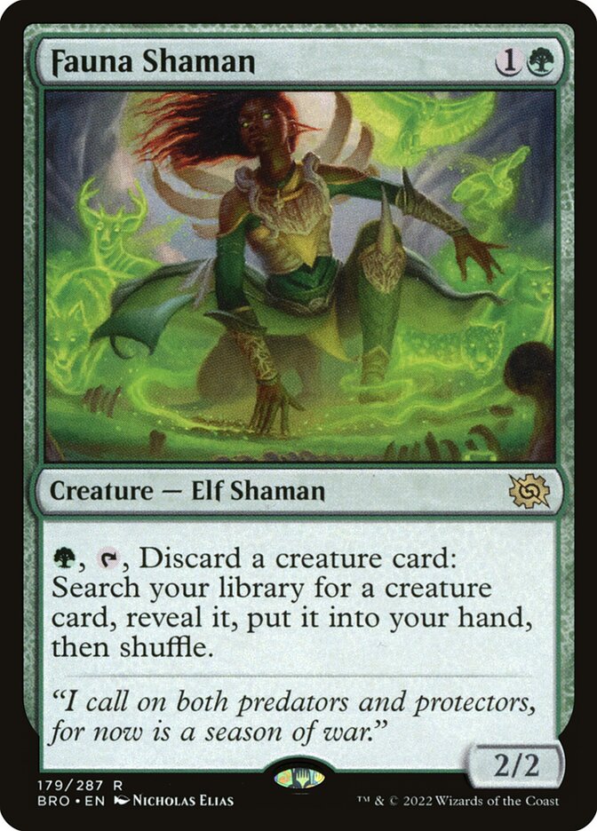 Fauna Shaman 179 (The Brothers' War)  - Foil | Good Games Adelaide SA
