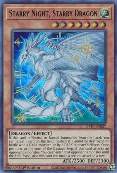 Starry Night, Starry Dragon [GFTP-EN027] Ultra rare | Good Games Adelaide SA