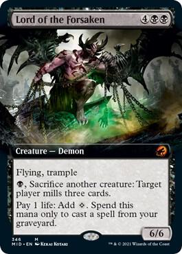 Lord of the Forsaken Extended Art 346 (Innistrad: Midnight Hunt)  | Good Games Adelaide SA
