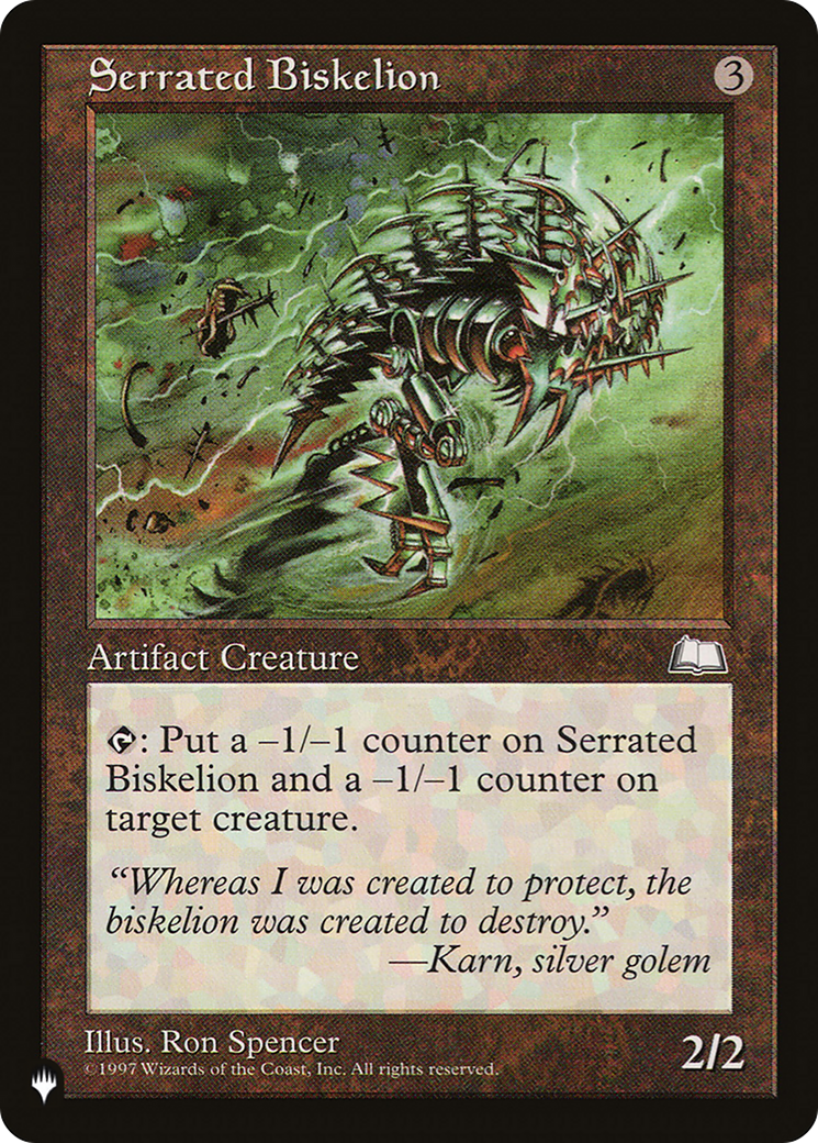 Serrated Biskelion [The List Reprints] | Good Games Adelaide SA