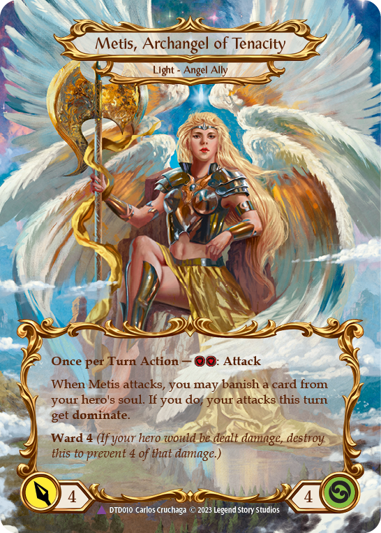 Figment of Tenacity // Metis, Archangel of Tenacity (Marvel) [DTD010] (Dusk Till Dawn)  Cold Foil | Good Games Adelaide SA