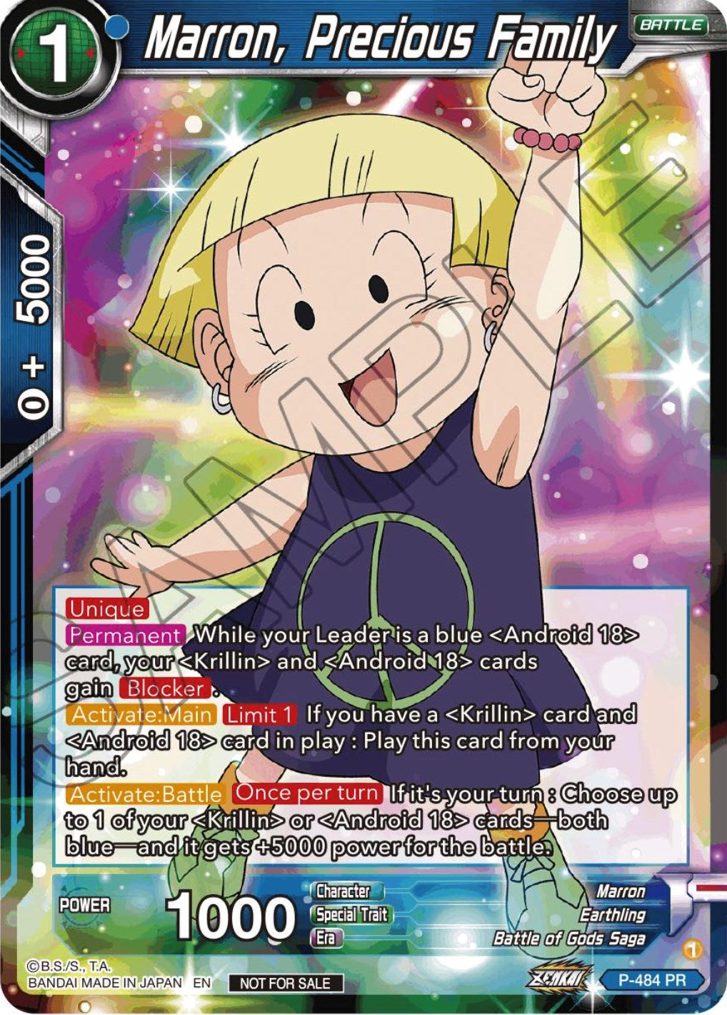 Marron, Precious Family (Zenkai Series Tournament Pack Vol.3) (P-484) [Tournament Promotion Cards] | Good Games Adelaide SA