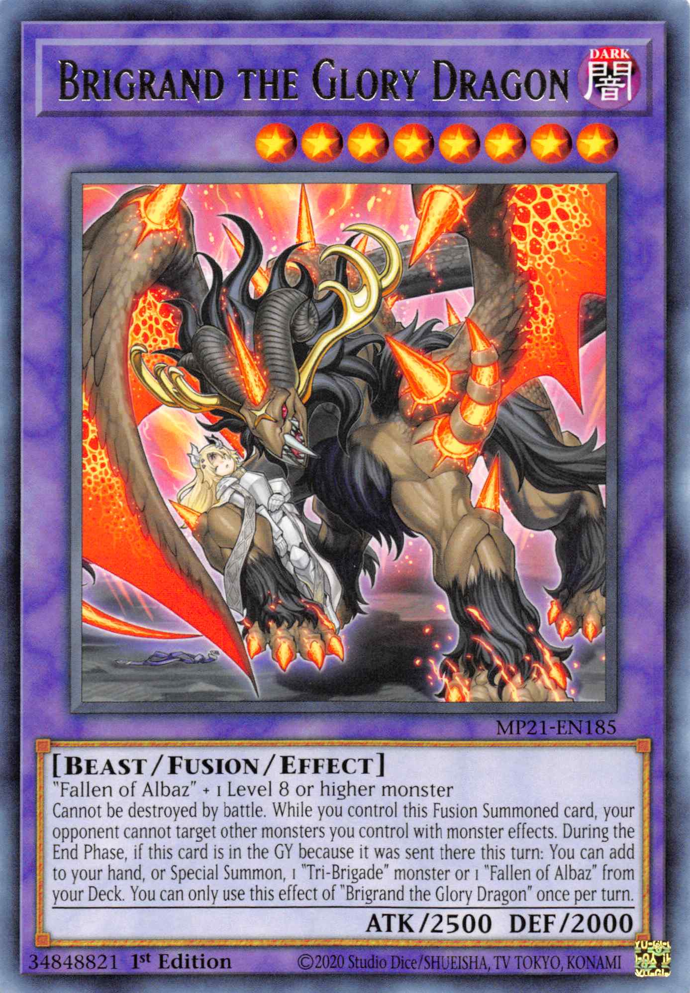 Brigrand the Glory Dragon [MP21-EN185] Rare | Good Games Adelaide SA