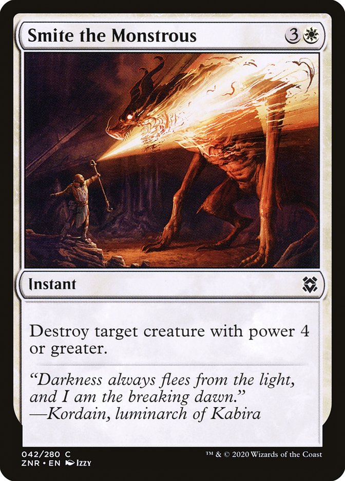 Smite the Monstrous 42/280 (Zendikar Rising)  - Foil | Good Games Adelaide SA