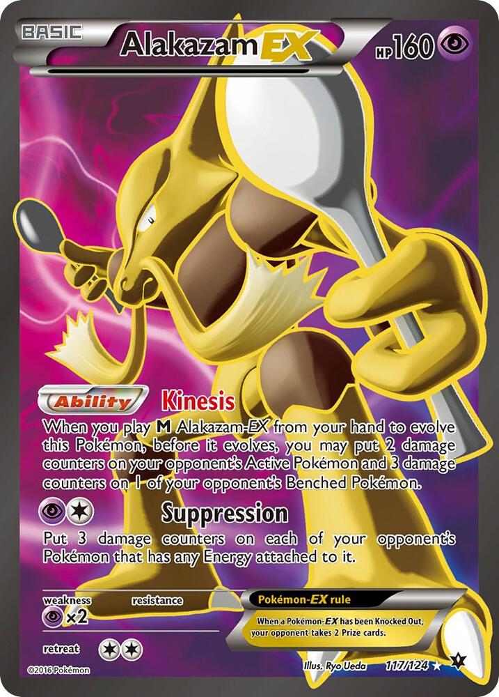 Alakazam EX Full Art 117/124 (XY - Fates Collide)  - Holofoil | Good Games Adelaide SA