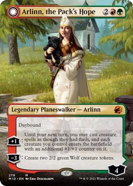 Arlinn the Packs Hope Borderless 279 (Innistrad: Midnight Hunt)  | Good Games Adelaide SA
