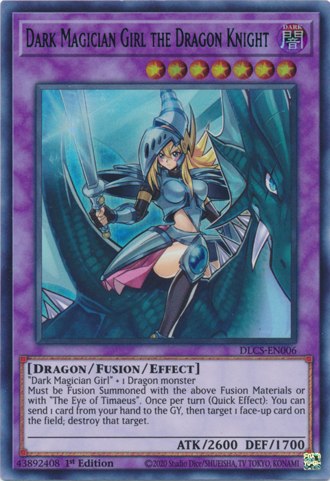 Dark Magician Girl the Dragon Knight (Blue) [DLCS-EN006] Ultra Rare | Good Games Adelaide SA