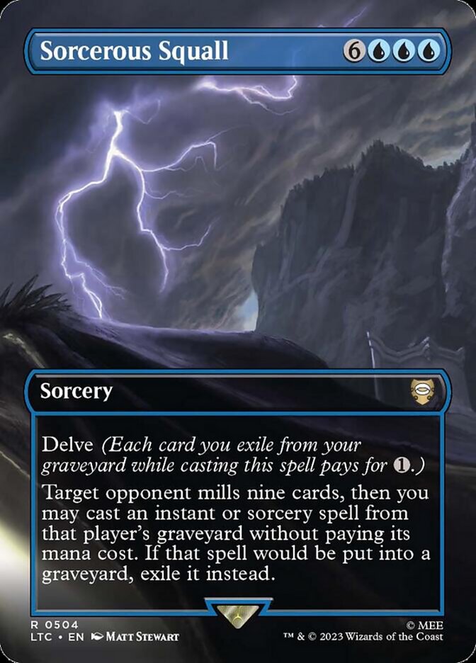 Sorcerous Squall 504 (Commander: The Lord of the Rings: Tales of Middle-earth)  - Borderless | Good Games Adelaide SA