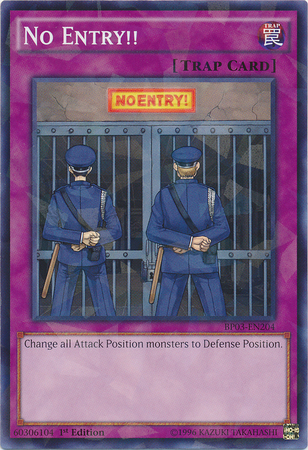 No Entry!! [BP03-EN204] Shatterfoil Rare | Good Games Adelaide SA