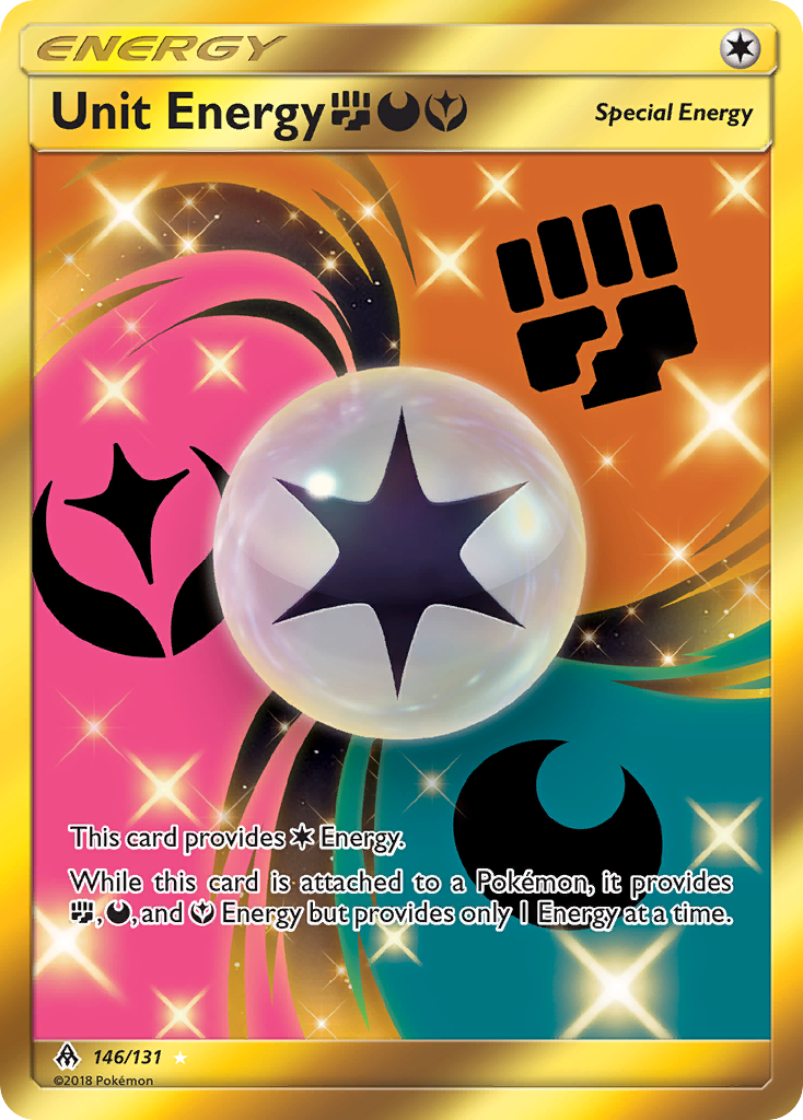 Unit Energy (146/131) (Fighting, Darkness, Fairy) [Sun & Moon: Forbidden Light] | Good Games Adelaide SA