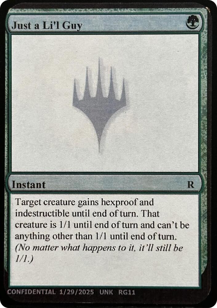 Just a Li'l Guy  (Un-Known Event Playtest Cards)  | Good Games Adelaide SA