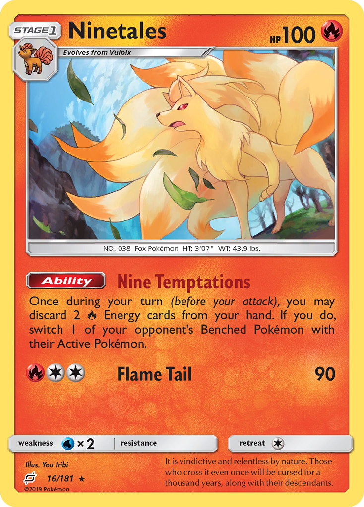 Ninetales (16/181) [Sun & Moon: Team Up] | Good Games Adelaide SA