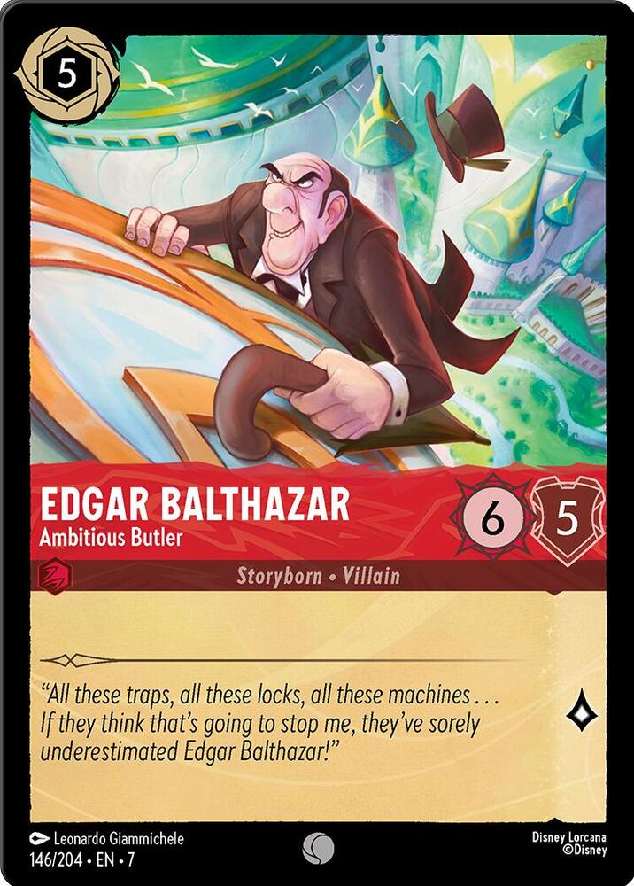 Edgar Balthazar Ambitious Butler 146/204 (Archazia's Island)  - Cold Foil | Good Games Adelaide SA