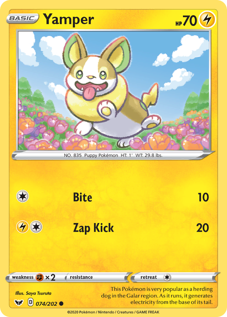 Yamper (074/202) [Sword & Shield: Base Set] | Good Games Adelaide SA