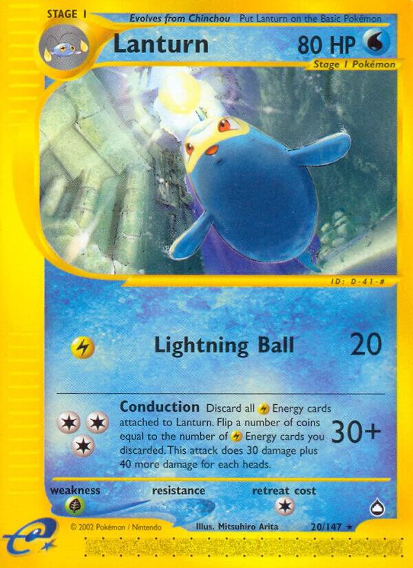 Lanturn 20 020/147 (Aquapolis)  - Reverse Holofoil | Good Games Adelaide SA