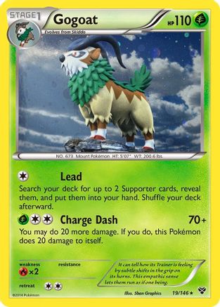 Gogoat (19/146) (Cosmos Holo) [XY: Base Set] | Good Games Adelaide SA