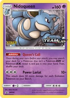 Nidoqueen Prerelease Staff SM160 (SM Promos)  - Holofoil | Good Games Adelaide SA