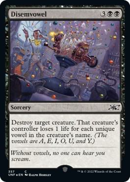 Disemvowel Galaxy Foil 357 (Unfinity)  - Foil | Good Games Adelaide SA