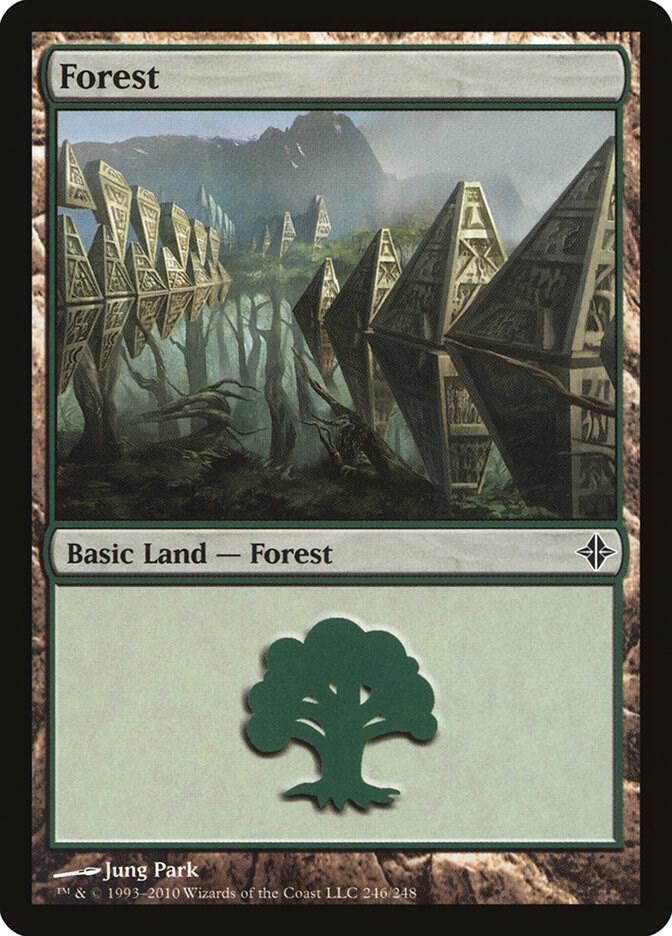 Forest 246 (Rise of the Eldrazi)  - Foil | Good Games Adelaide SA