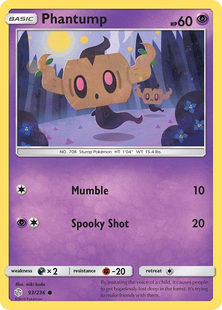 Phantump (93/236) [Sun & Moon: Cosmic Eclipse] | Good Games Adelaide SA