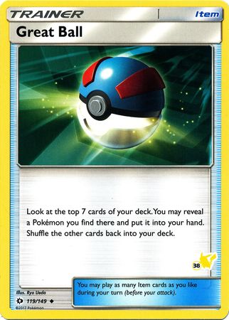 Great Ball (119/149) (Pikachu Stamp #38) [Battle Academy 2020] | Good Games Adelaide SA