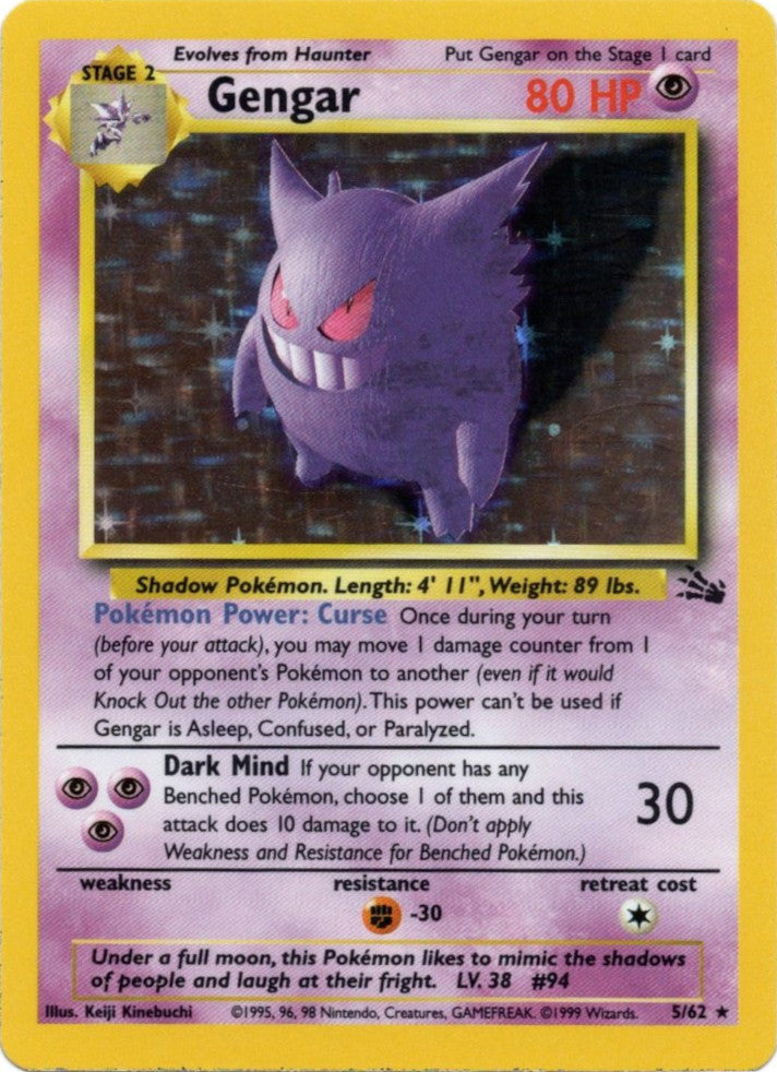 Gengar (5/62) [Fossil Unlimited] | Good Games Adelaide SA