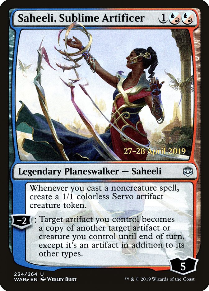 Saheeli, Sublime Artificer  [War of the Spark Prerelease Promos] | Good Games Adelaide SA
