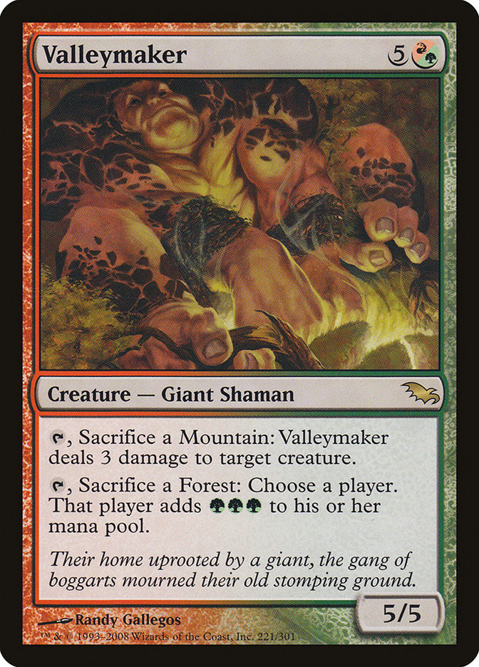 Valleymaker 221 (Shadowmoor)  - Foil | Good Games Adelaide SA