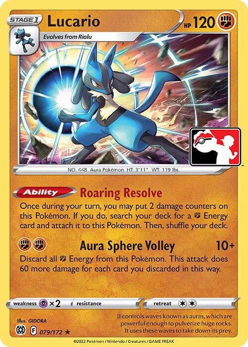 Lucario Series 2 079/172 (Prize Pack Series Cards)  | Good Games Adelaide SA