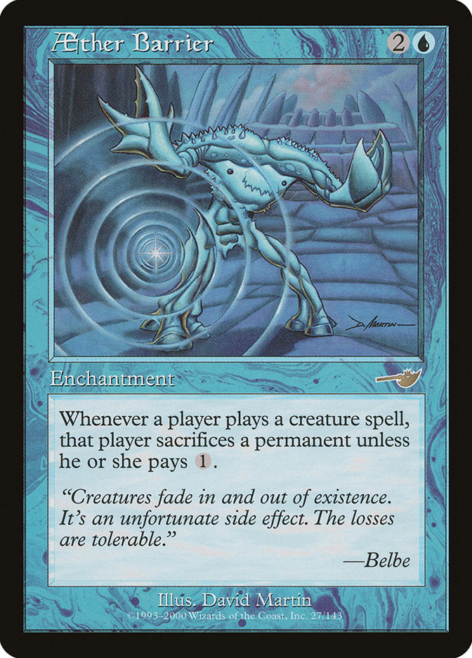 Aether Barrier 27 (Nemesis)  - Foil | Good Games Adelaide SA