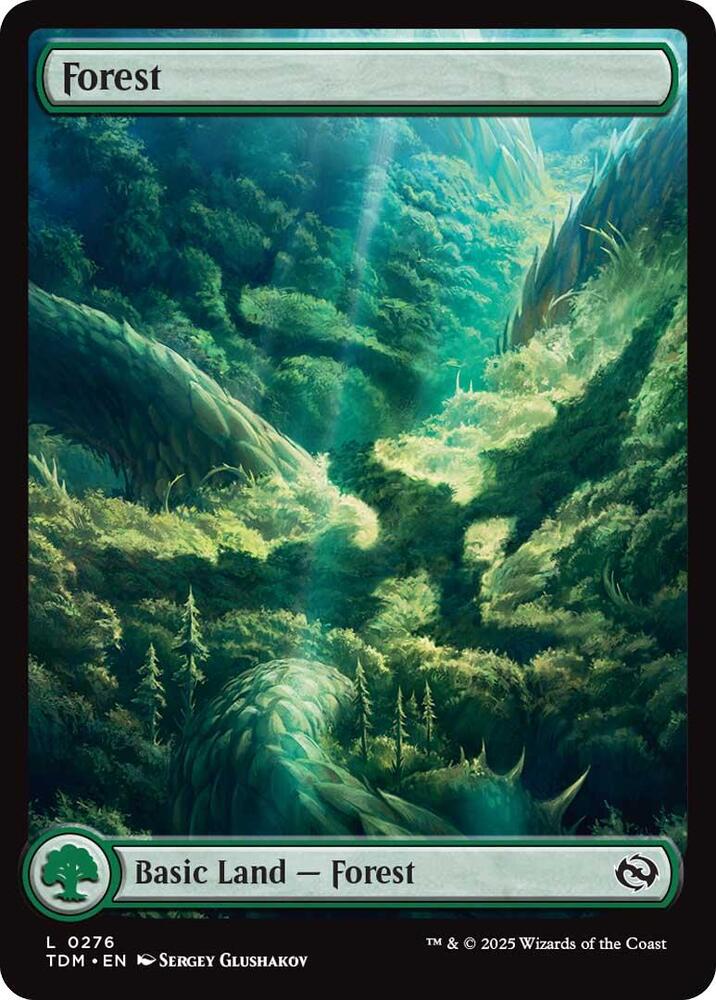 Forest 276 (Tarkir: Dragonstorm)  - Foil | Good Games Adelaide SA