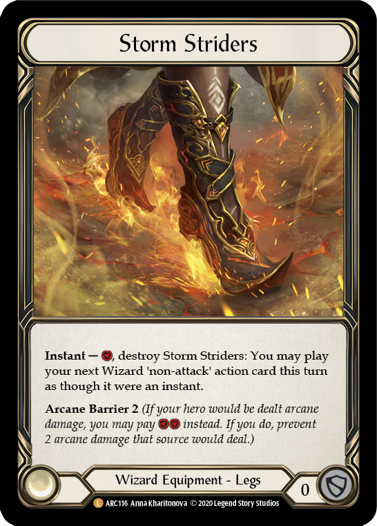 Storm Striders [U-ARC116] Unlimited Rainbow Foil | Good Games Adelaide SA